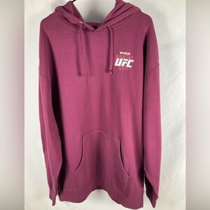 UFC‎ Kanas City 2025 Hoodie XXL Maroon Pullover Sweatshirt NWT Ultimate Fighting
